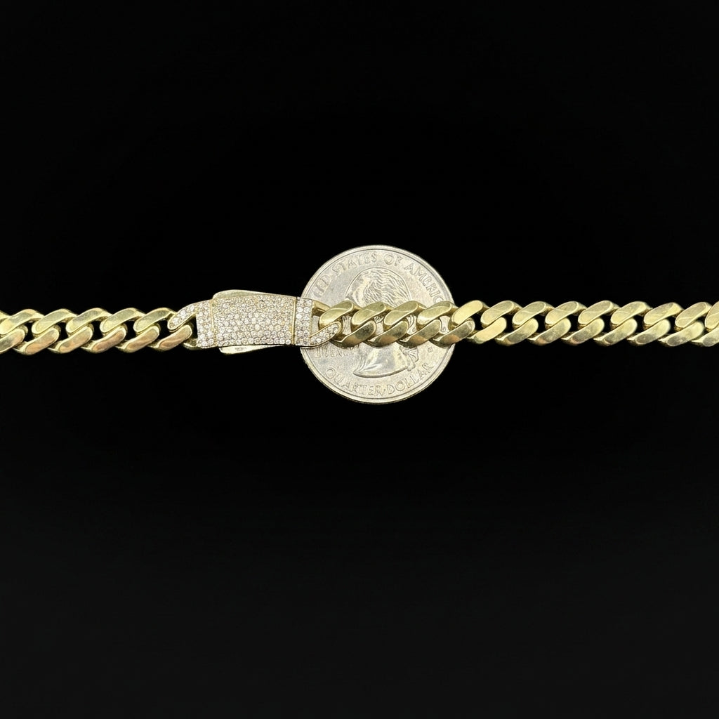 10K Gold Green Heart Necklace