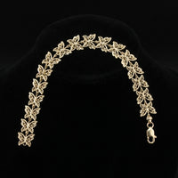 10K Gold Nugget Bracelet Butterfly