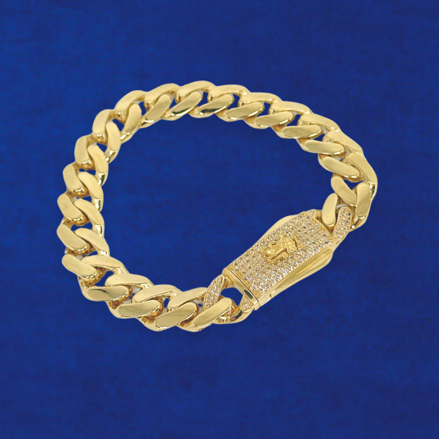 10K Royal Monoco Bracelet 8 inch