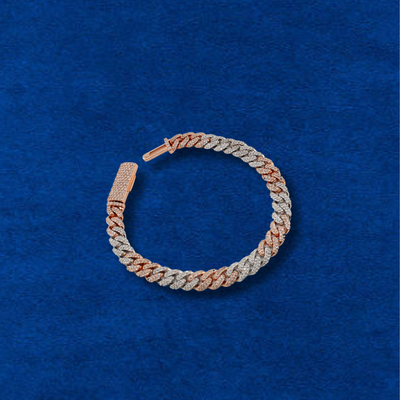 10K Diamond Rose Gold & White Gold Bracelet