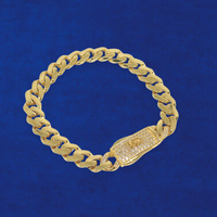 Real 10K Gold Royal Monoco Chain Bracelet