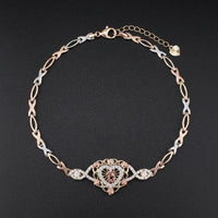 10K Quince Heart Bracelet 7in