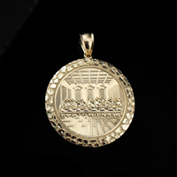 Real 10K Gold Last Supper Pendant