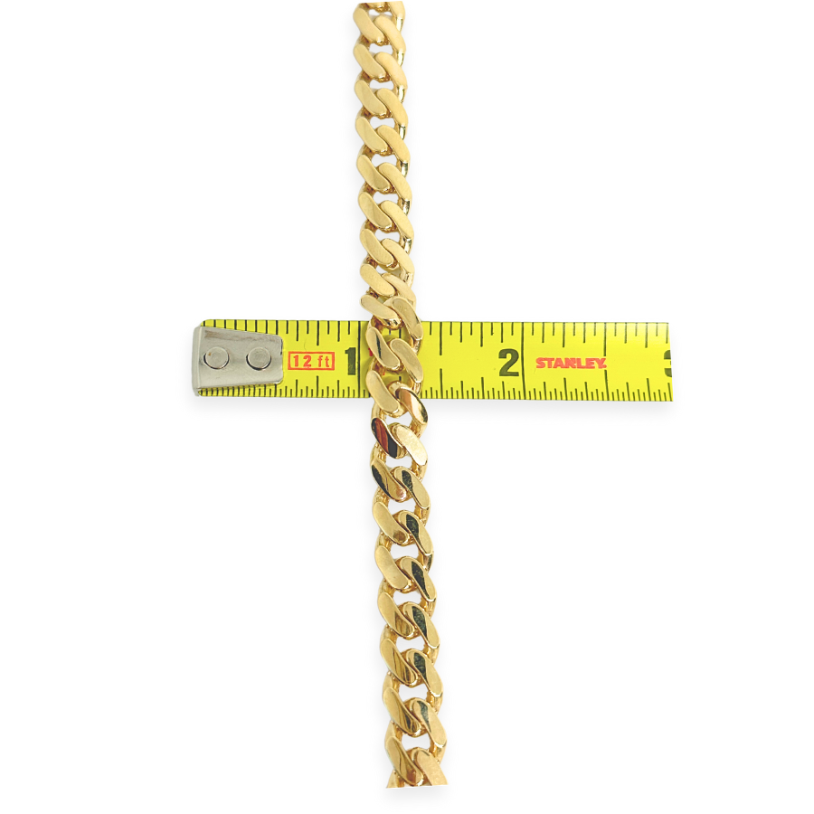 Real 10K Gold Royal Monoco Chain Bracelet