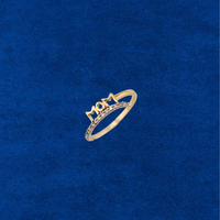 Anillo de oro de 14 quilates para mamá