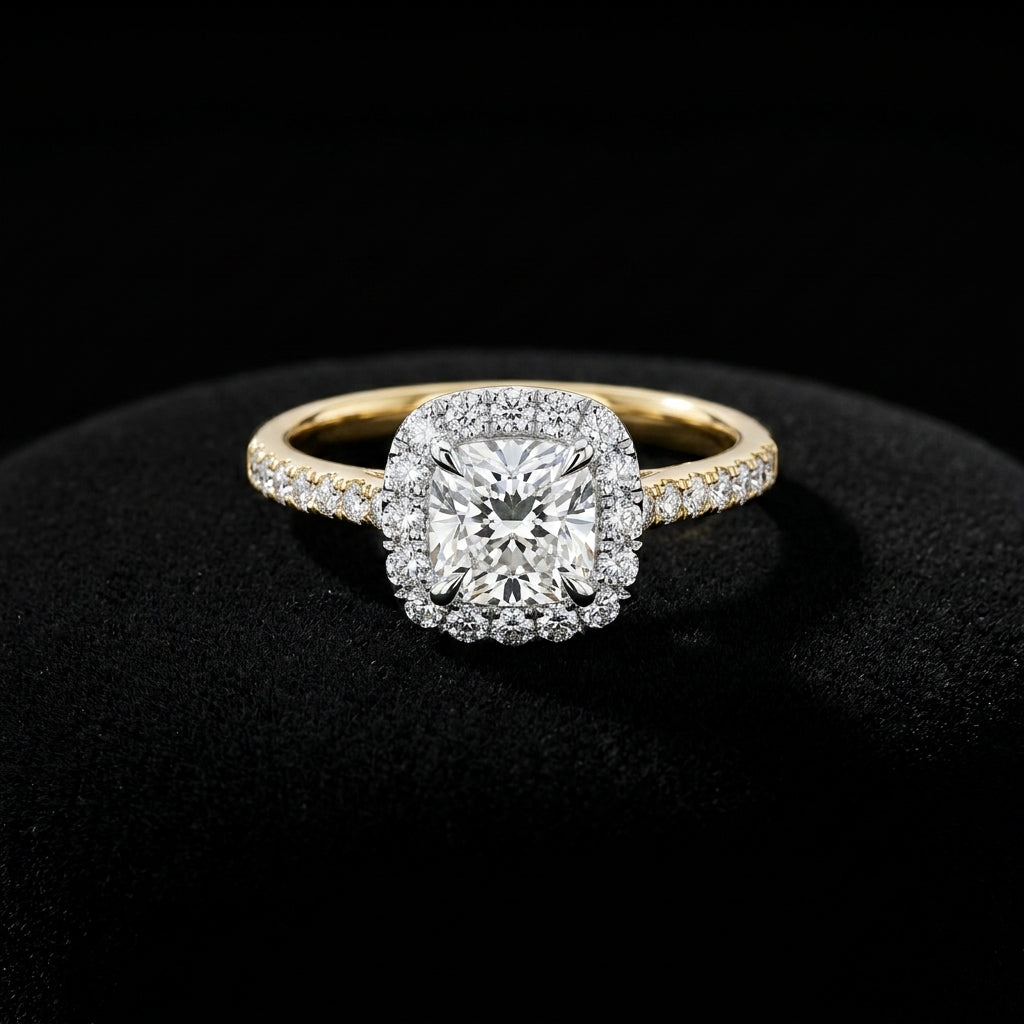 Anillo Tiara Piedra Verde Oro 14K Real