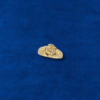 Anillo pepita de oro rosa de 10K