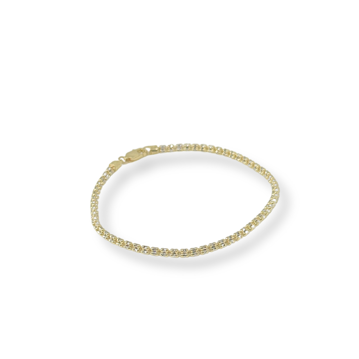 10K Diamond Cut Bracelet - Yellow Gold