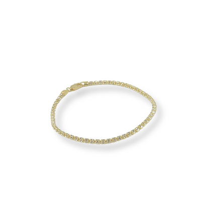 10K Diamond Cut Bracelet - Yellow Gold