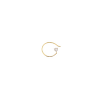 Real 14K Gold Diamond Nose Ring