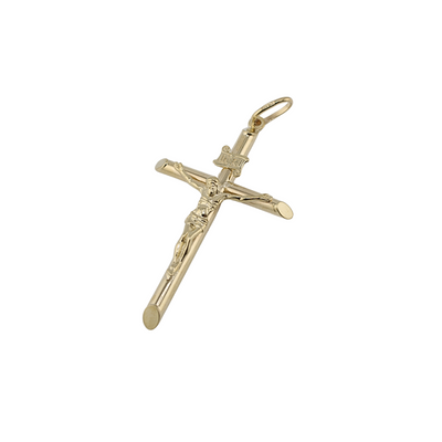 10K Pipe Cross Pendants