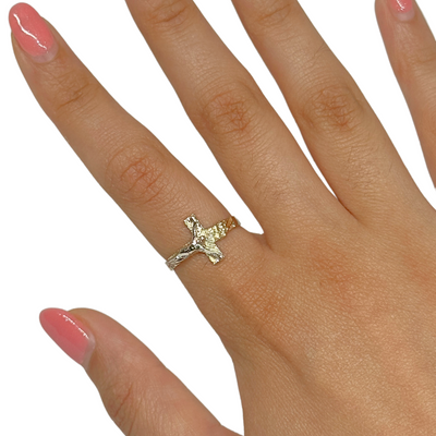 10K Crucifix Band