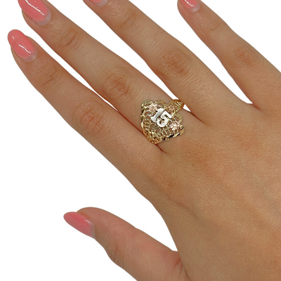 10K Quincenera Ring Sideways 15