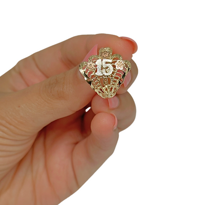 10K Quincenera Ring Sideways 15