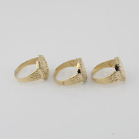 Real 14K Gold Nugget Rings Multiple Shapes