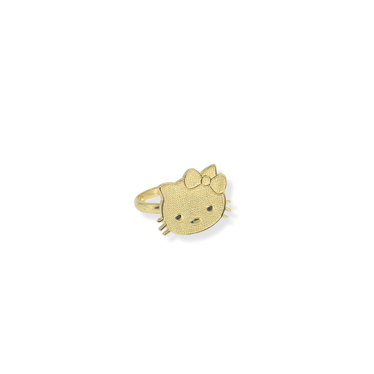 14K Gold Kitty Inspired Ring