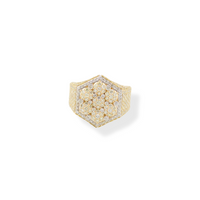 Real 10K Gold Diamond Mens Ring 4.37 CTW
