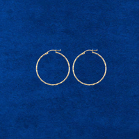 Real 14K Gold Hoops