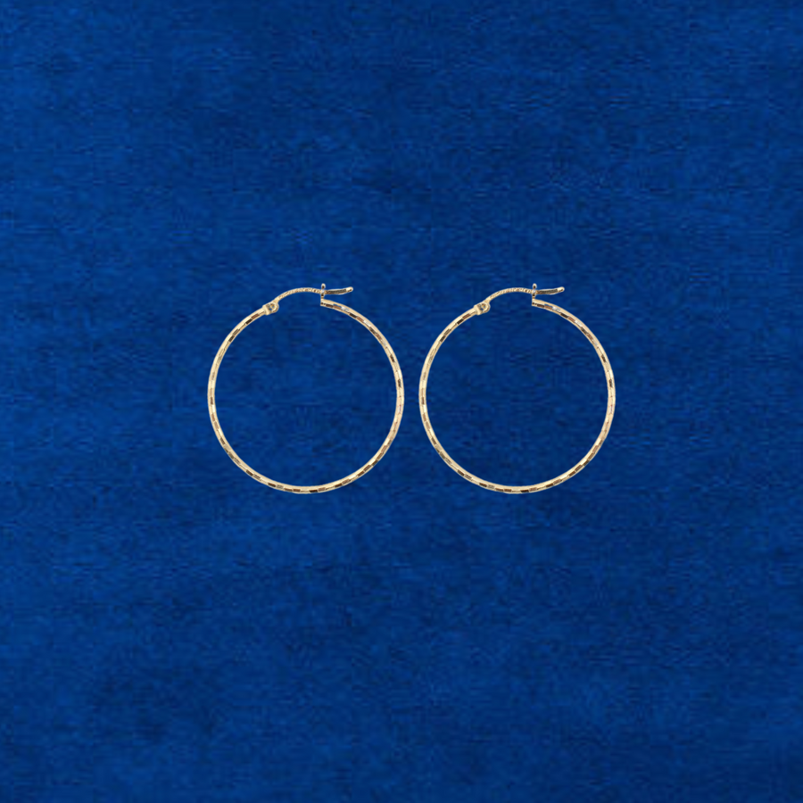 14K Gold Hoops