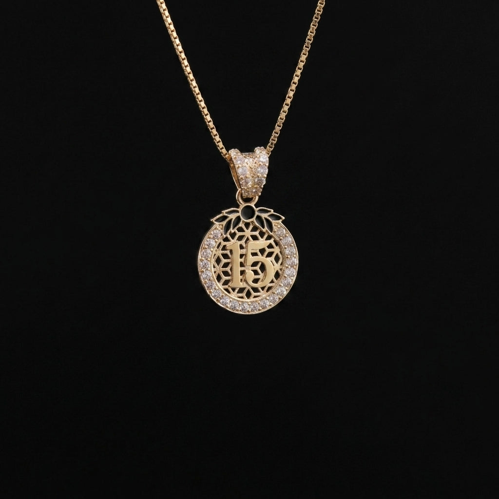 10K Quinceañera Pendant
