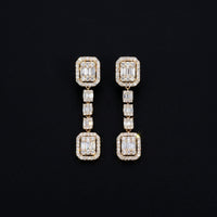 14K Diamond Drop Earrings 2.5 CTW