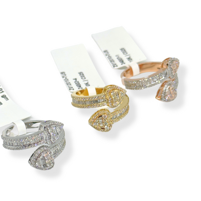 10K Diamond Heart Ring