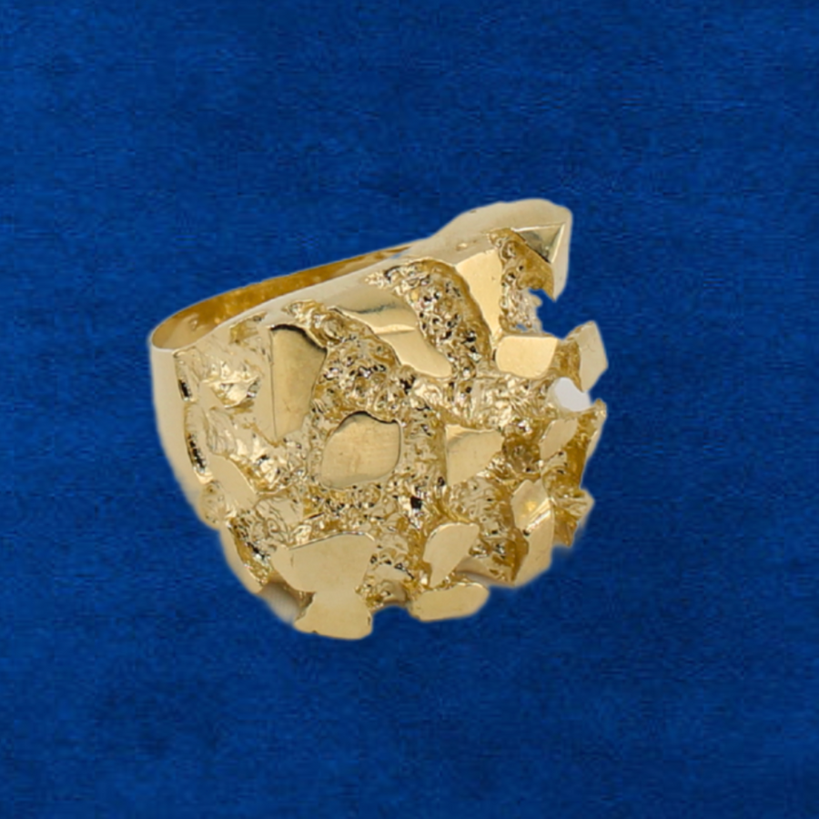 10K XLarge Nugget Ring