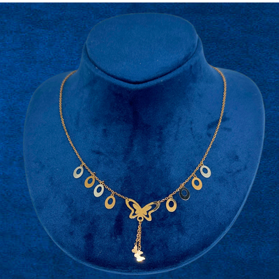 18K Butterfly Necklace