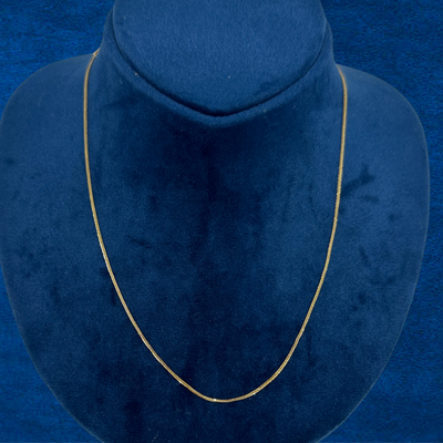 18K Box Chain 16 in