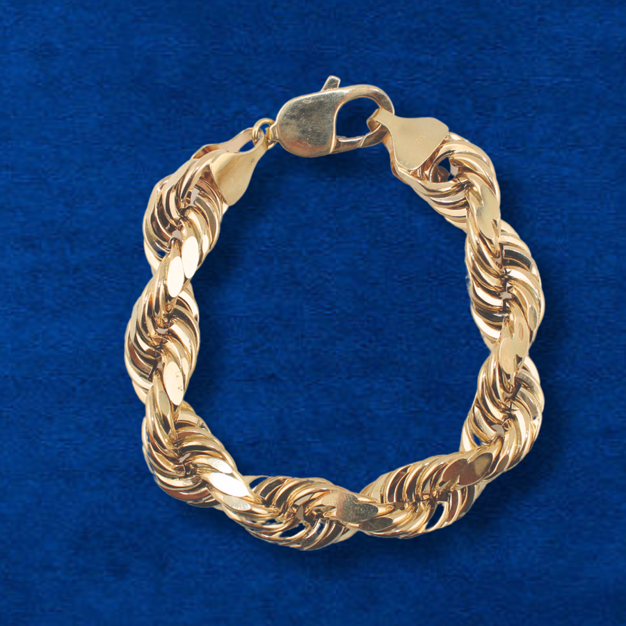 10K Yellow Rope Bracelet
