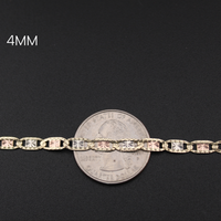 Real 14K Gold Valentino Chain Bracelet