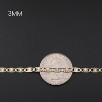 Real 14K Gold Valentino Chain Bracelet