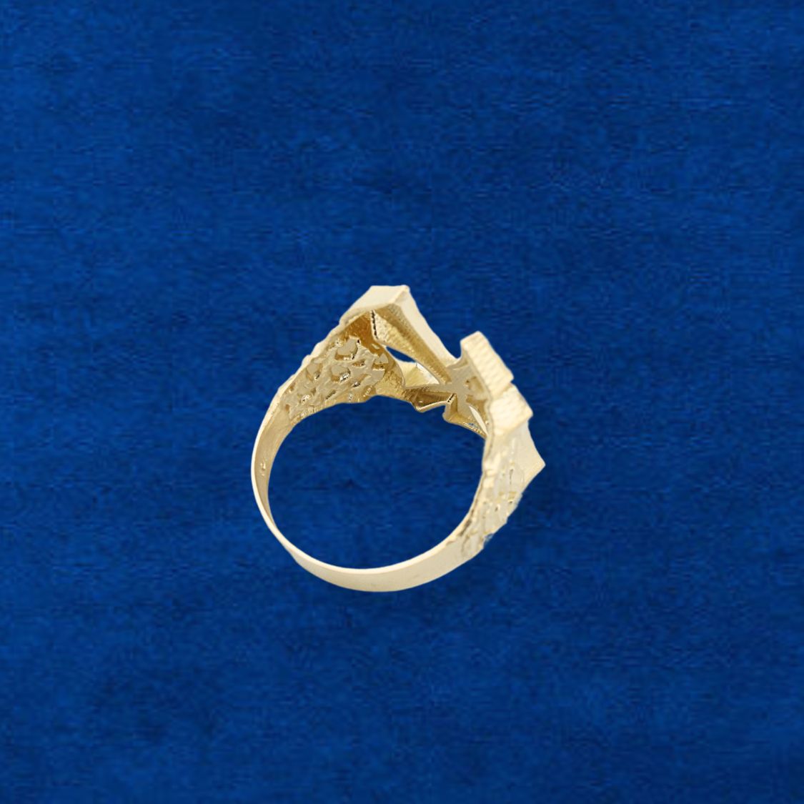 Real 10K Gold NY Nugget Ring