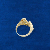 Real 10K Gold NY Nugget Ring