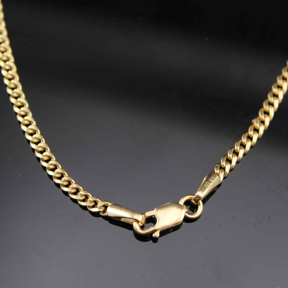 Real 10K Gold 2mm Cuban Chains