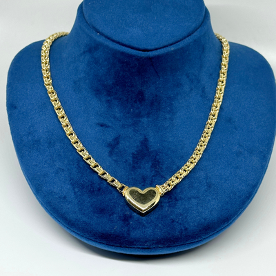 10K Heart Cuban Chain