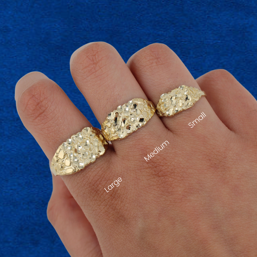 14K Gold Nugget Rings
