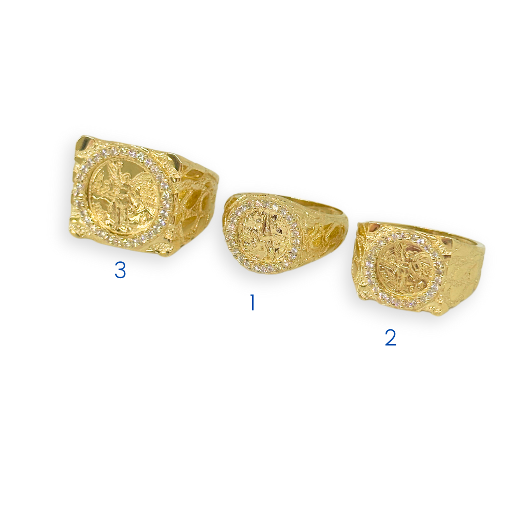 Real 10K Gold Mexican Centenario Coin Nugget Ring