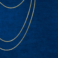 Real 10K Gold 1.5mm Rope Chains