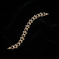 10K Gold Nugget Bracelet Butterfly & Heart