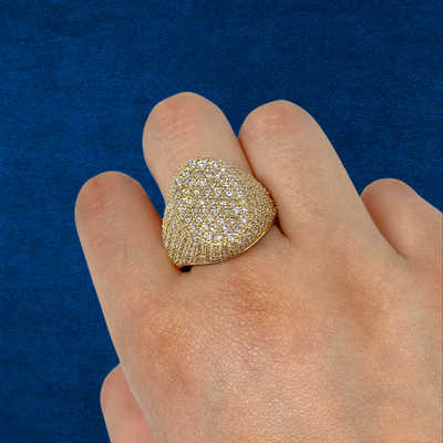 14K Mens Diamond Ring