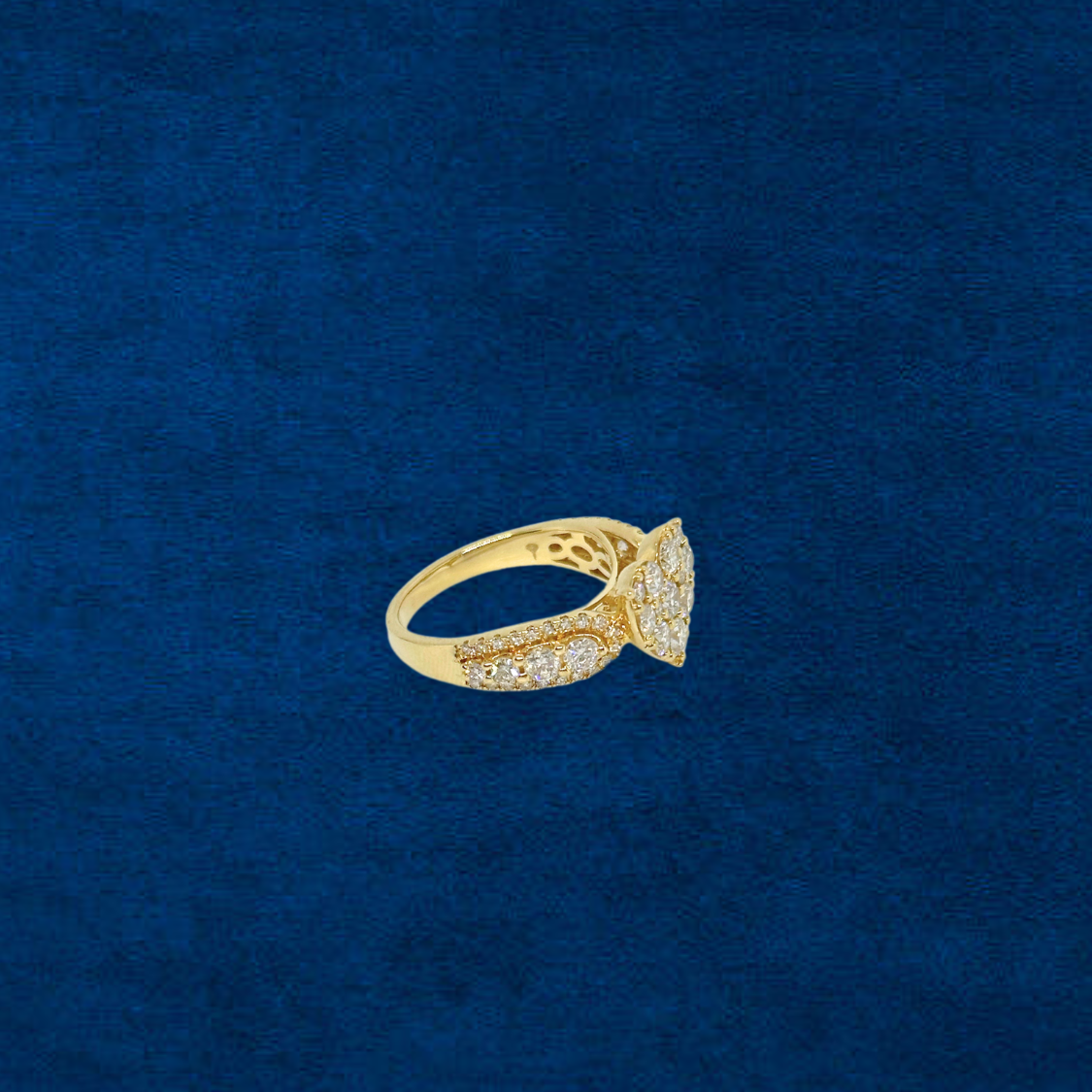 14K Diamond Heart Ring & Band