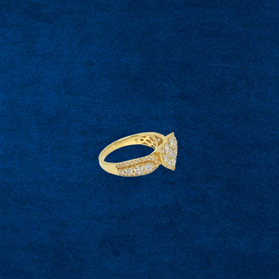 14K Diamond Heart Ring & Band