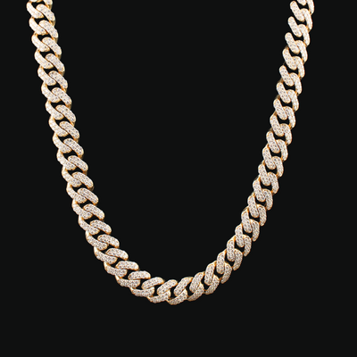 10K Diamond Cuban Link Chain 14 ctw