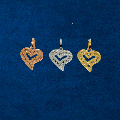 10K Diamond Heart Pendant