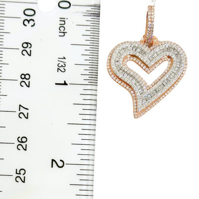 10K Diamond Heart Pendant