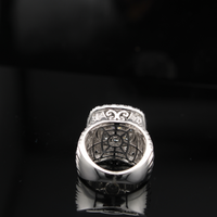 Real 14K Gold Ladies Large Diamond Ring 4 CTW
