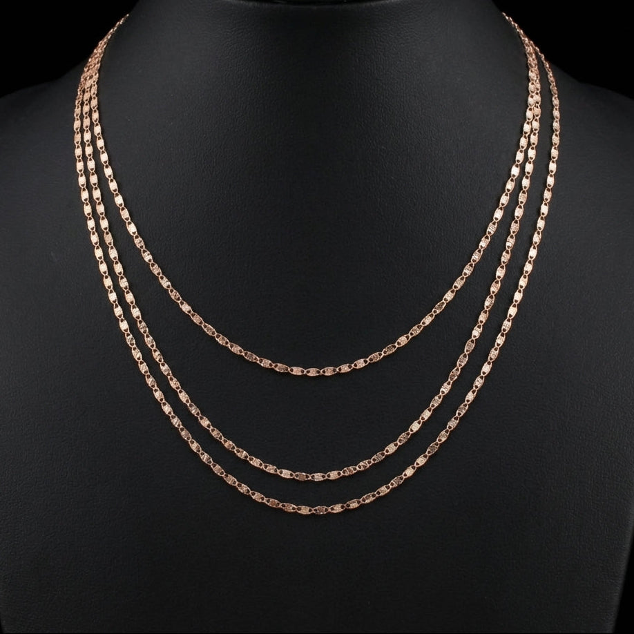 Real 10K Gold 2.0mm Valentino Chain