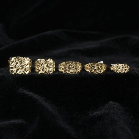 Real 10K Gold Nugget Ring