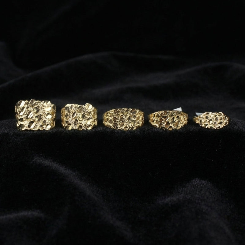 Real 10K Gold Nugget Ring